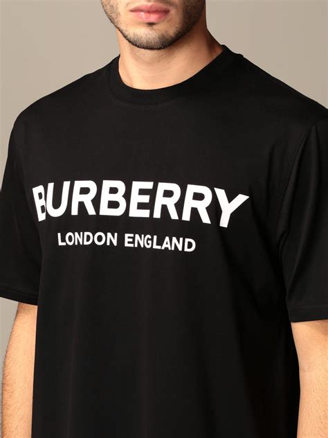 burberry text on shirt|logo cotton t shirt.